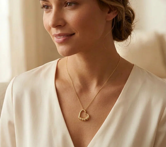 Elegante Herz-Halskette mit Gravur